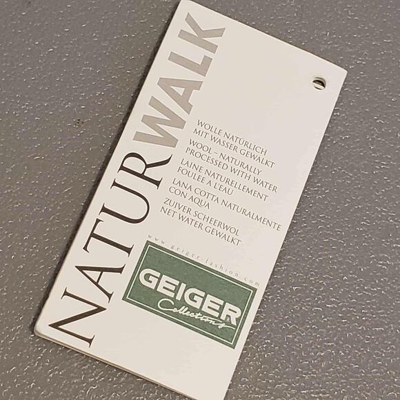 Geiger Austria Sweater Wool Coat 36 US M Orange Fall Long Sweater Jacket - Picture 11 of 16